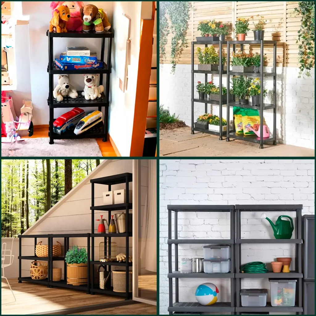 d nq np 2x 924169 mlb83507995396 042025 f estante modular grande reforcada 4 andar plastico multiuso